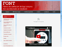 Tablet Screenshot of fontclima.net